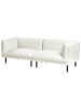 Beliani 3-Sitzer Sofa VORGOD in Weiß - (W) 221 x (H) 76 x (L) 84 cm