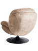 Beliani Sessel NOLVIK in Beige/Schwarz - (W) 82 x (H) 82 x (L) 85 cm