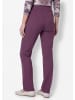 GOLDNER Kurzgröße:  Jerseyhose CARLA aus Flanell in lila