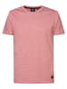 Petrol Industries Unifarbenes T-Shirt Palmora in Rosa