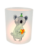 Mr. & Mrs. Panda Windlicht aus Glas Koala Geschenk ohne Spruch in Transparent