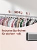 SONGMICS Kleiderständer Pataye in Silbern - (B)45 x (H)161.5 x (T)132 cm