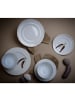 CreaTable CreaTable Antique offwhite Teller Set 12 teilig in Sand in Sand