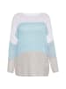usha BLUE LABEL Damen Pullover in Weiss hellblau grau