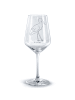 Mr. & Mrs. Panda Glas Rotwein Storch ohne Spruch in Transparent