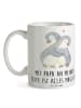 Mr. & Mrs. Panda Tasse Papa Möglichmacher mit Spruch in Weiß