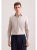Seidensticker Jerseyhemd Slim in Beige