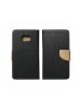 COFI 1453 Buch Tasche "Fancy" Standfunktion kompatibel mit iPhone 16 Schwarz-Gold in Schwarz-Gold