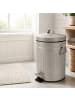 relaxdays Kosmetikeimer in Grau - 5 Liter