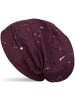 styleBREAKER Beanie Mütze in Bordeaux-Violett