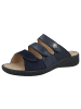 Solidus Damen Pantoletten Wellness Weite G in Blau