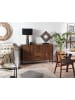 Beliani Sideboard TIFTON in Braun/Schwarz - (W) 123 x (H) 78 x (L) 39 cm