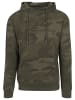 Urban Classics Urban Classics Herren High Neck Camo Hoody in olive camo