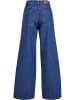 Urban Classics Urban Classics Damen Ladies Mid Waist Wide Denim in mid indigo washed