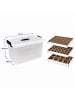 relaxdays Weihnachtskugel Aufbewahrungsbox in Transparent - (B)51 x (H)24,5 x (T)38,5 cm