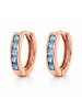 schmuck23 Gold Creolen 925 Silber 0,3 cm x 1,2 cm