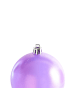 Beliani 24er-Set Weihnachtsbaumkugeln ASNEN in Violett/Silber