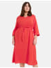 SAMOON Kleid Langarm kurz in Power Red