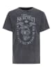King Kerosin King Kerosin Acid Wash T-Shirt in anthrazit