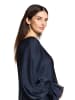 Betty Barclay Satin-Bluse mit U-Boot-Ausschnitt in Night Sky