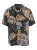 Urban Classics Urban Classics Herren Viscose AOP Resort Shirt in palmfront