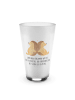 Mr. & Mrs. Panda Latte Macchiato Glas Igel händchenhaltend mit S... in Transparent
