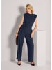 MADELEINE Eleganter Jumpsuit mit Stehkragen in marine