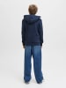 JACK & JONES Junior Kapuzensweatjacke JJELOGO SWEAT ZIPHOOD JNR in sky captain
