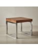 KADIMA DESIGN Couchtisch Sheesham | Massiv, Metall, Landhaus, Dunkelbraun