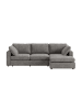 ebuy24 Chaiselongue-Sofa Lux Grau 296 x 182 cm