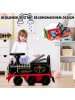 COSTWAY Aufsitz Lokomotive mit Bahn in Schwarz