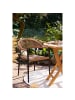 home24 Gartenstuhl Canari 2er-Set in Schwarz / Braun