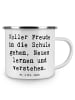 Mr. & Mrs. Panda Kaffeebecher Spruch Schulanfang Freude mit Spruch in Weiß