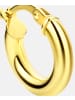 Diamant L'éternel Creolen aus 375 Gelbgold