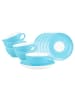 Seltmann Weiden 6er Set Teetassen mit Untertassen Liberty Pure Colors in 140 ml in Lagoon Blue