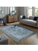 KADIMA DESIGN Vielseitiger Vintage Teppich für jeden Raum in Blau