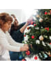 relaxdays 96-tlg. Weihnachtskugeln Set in Braun