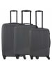 travelite Bali - 4-Rollen Trolley Set 3tlg. (weiß/cognac) in anthrazit