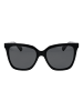 Polaroid Frauen Sonnenbrille Quadratisch Schwarz