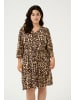 KAFFE curve Kleid KCperla Regular fit in Naturel Leopard Print