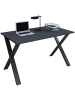 VCM  Schreibtisch Bürotisch Computertisch 110x80 Lona X in Schwarz / Anthrazit