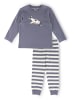 Sigikid Pyjama Kinder Schlafanzug in blau/weiß