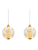 Globo lighting Hängeleuchte "VIRINA" in goldfarben