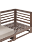 Beliani Gartensofa TRANI in Braun/Grau/Beige - (W) 150 x (H) 72 x (L) 75 cm