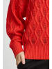 ICHI Strickpullover IHMARNAS LS2  - 20118080  Strickpullover mit Strukturmuster in Rot