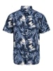 JACK & JONES Junior Kurzarmhemd Baumwolle Jjhonolulu in navy blazer