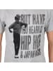 Japan Rags Hip-Hop-T-Shirt Grau