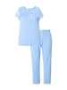 Ulla Popken Pyjama in hellblau