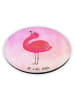 Mr. & Mrs. Panda Kühlschrankmagnet Flamingo Stolz ohne Spruch in Aquarell Pink
