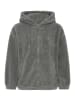 Oxmo Kapuzenfleecejacke OXBERINA ZIPHOODIE in Grau
